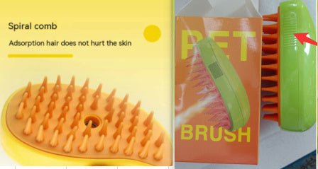 3-In-1 Cat & Dog Steam Brush - Electric Spray, Massage Grooming Comb. - silverfoxgoods